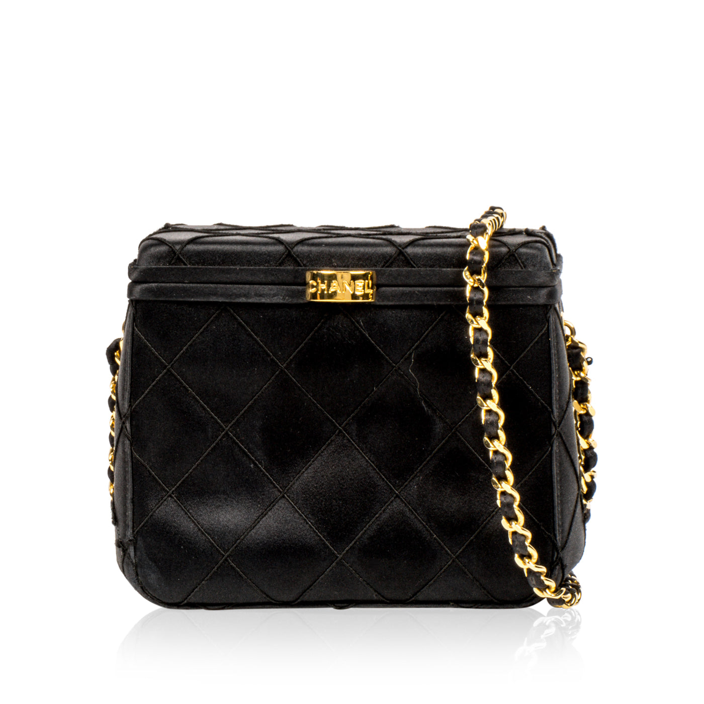 Chanel Luxury Leather Black Handbag Style 18 Rovelle Bags