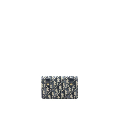 Dior Saddle Belt Pouch Blue Oblique Jacquard Rovelle Bags