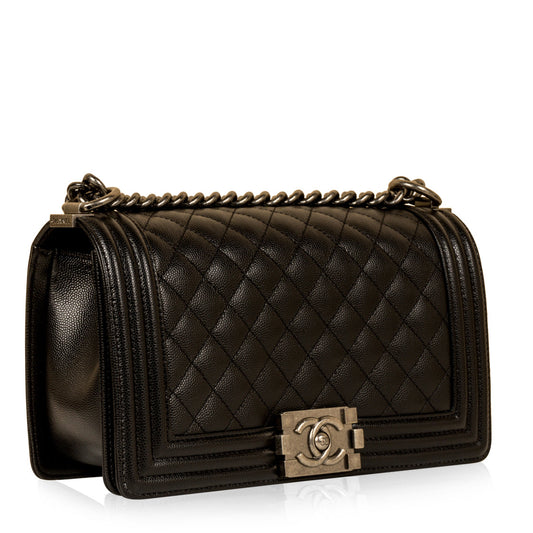 Chanel Medium Boy Bag - Caviar Rovelle Bags