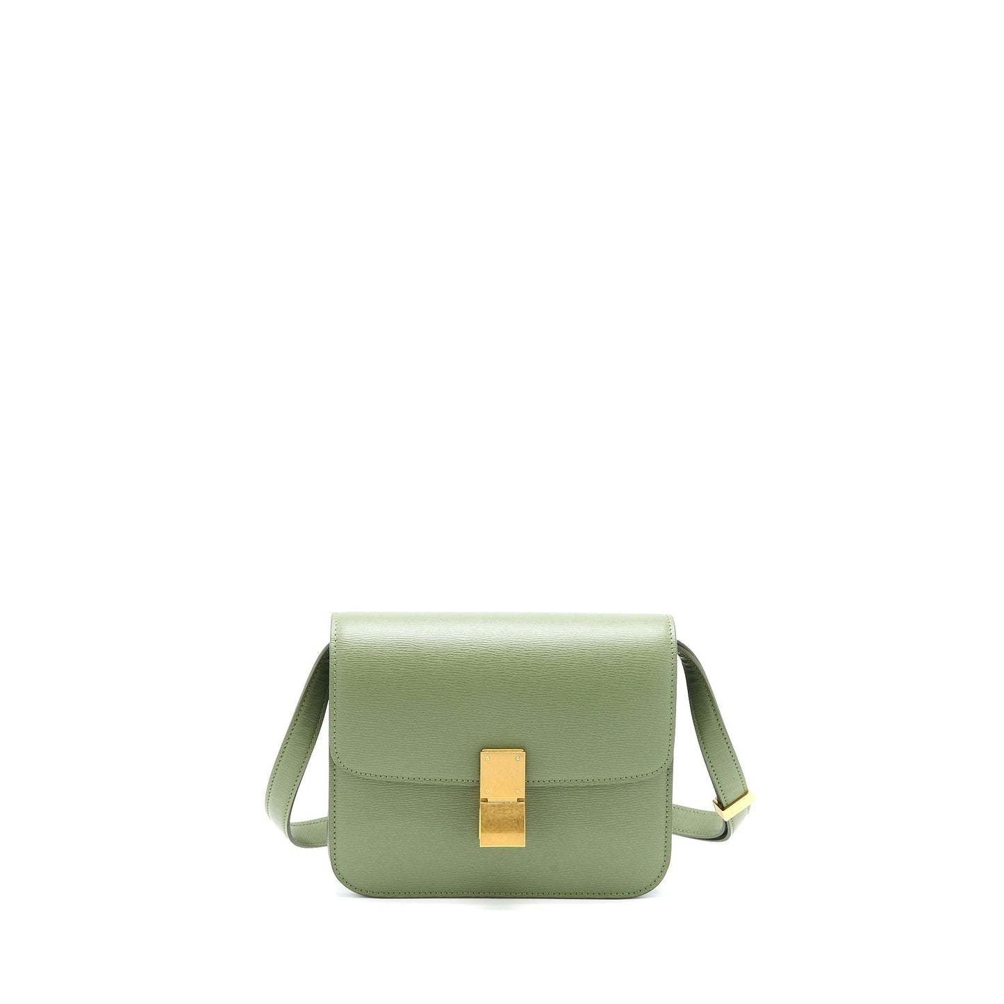 Celine Teen Box Calfskin Green