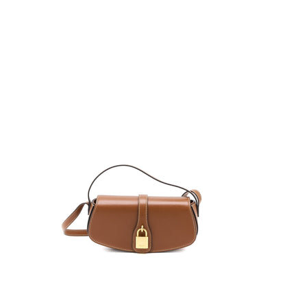 Celine Clutch On Strap Calfskin Tan