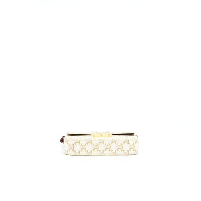 Celine Triomphe Mini Purse Calfskin White