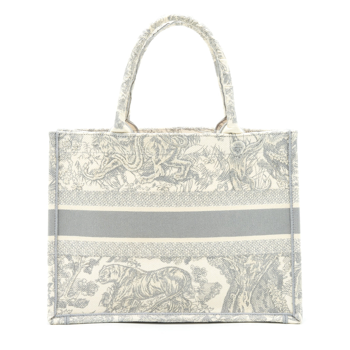 Dior Small Book Tote Toile De Jouy Embroidery Grey Rovelle Bags