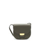 Celine Small Trotteur Purse grained calfskin Olive green