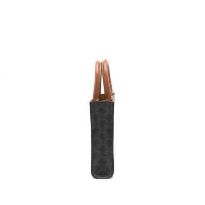 Celine Mini Vertical Cabas Triomphe Canvas
