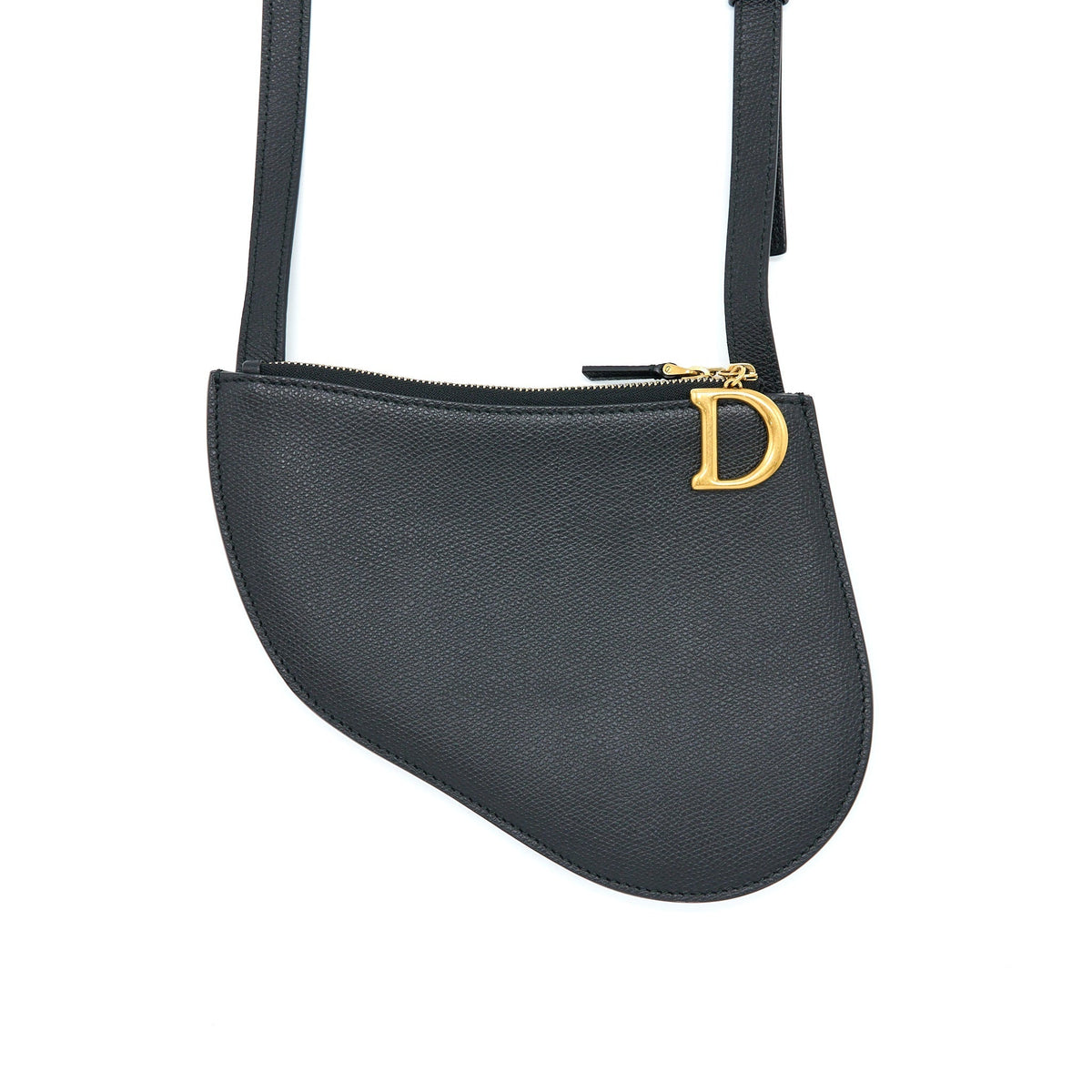 Dior Saddle Trio Crossbody Pouch Calfskin Black Rovelle Bags