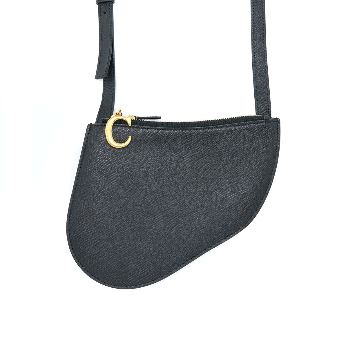 Dior Saddle Trio Crossbody Pouch Calfskin Black Rovelle Bags