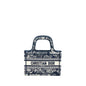 Dior Mini Book Tote Limited Edition Blue Toile De Jouy Reverse Embroidery Rovelle Bags