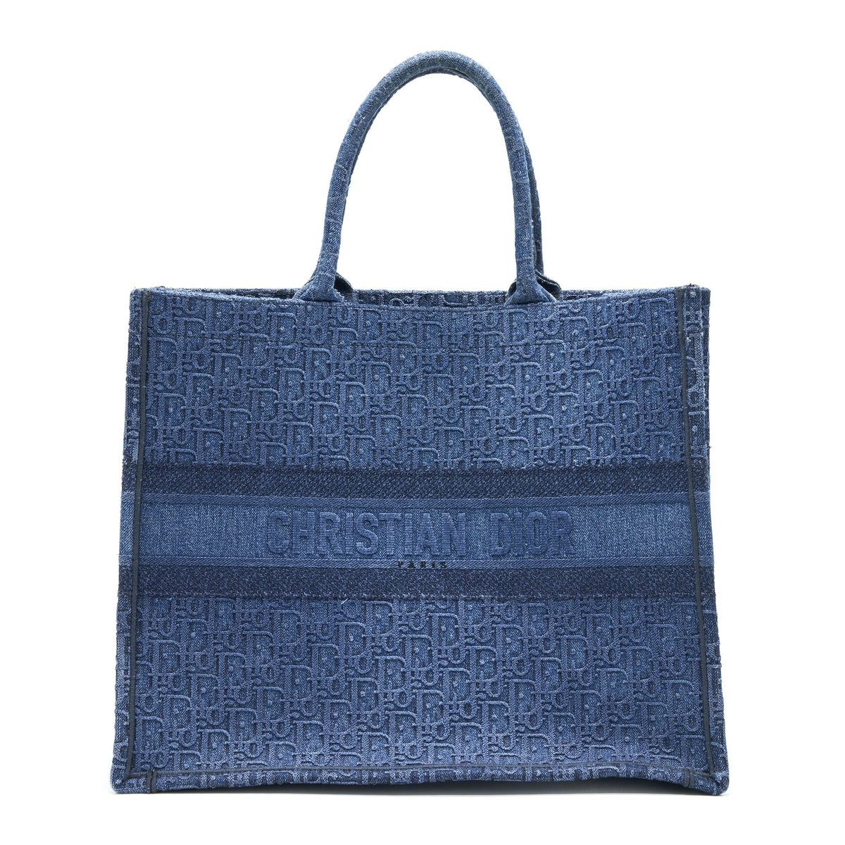 Dior Denim Dior logo print Book Tote Rovelle Bags