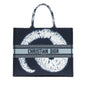 Dior Limited Edition Book Tote Dark Blue Denim Pattern Rovelle Bags