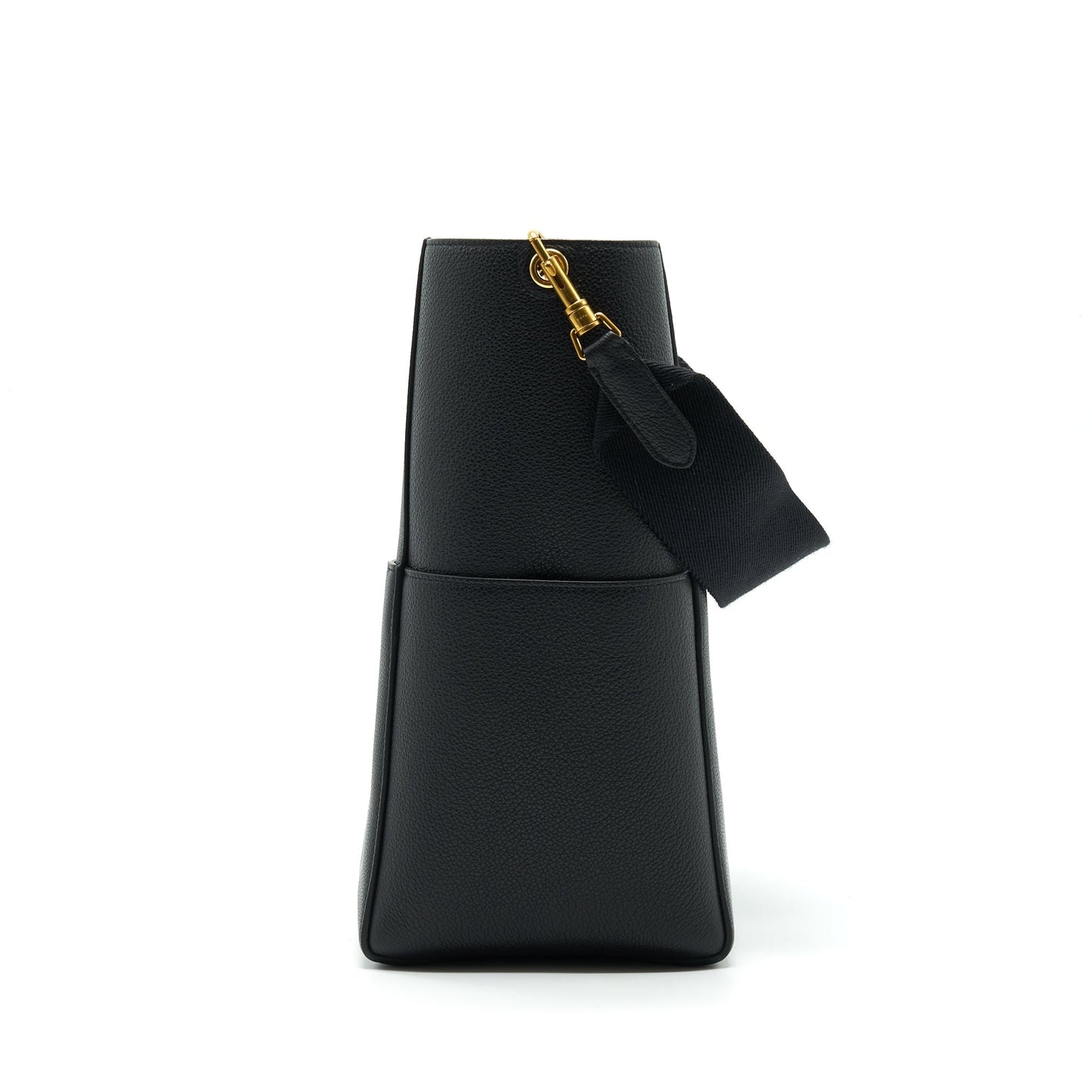 Celine Sangle Bucket Purse Black With