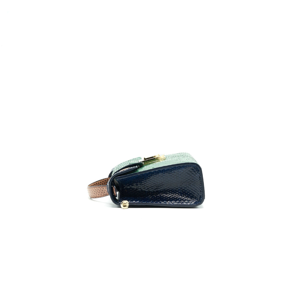 Christian Dior Python Clutch/ Crossbody Purse Multi Colour Rovelle Bags