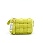 BOTTEGA VENETA CASSETTE PADDED SUEDE MESSAGER Purse GREEN