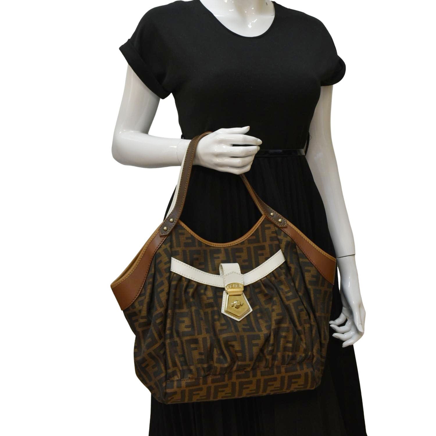 Fendi Tote Canvas Brown Tote Bag Style 3 Rovelle Bags