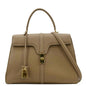 CELINE Medium 16 Leather Tote Shoulder Bag Beige