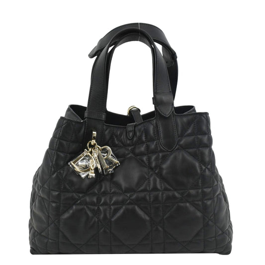 CHRISTIAN DIOR Medium Toujours Leather Shoulder Bag Black Rovelle Bags