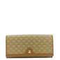 CELINE Vintage Macadam Canvas Wallet Beige