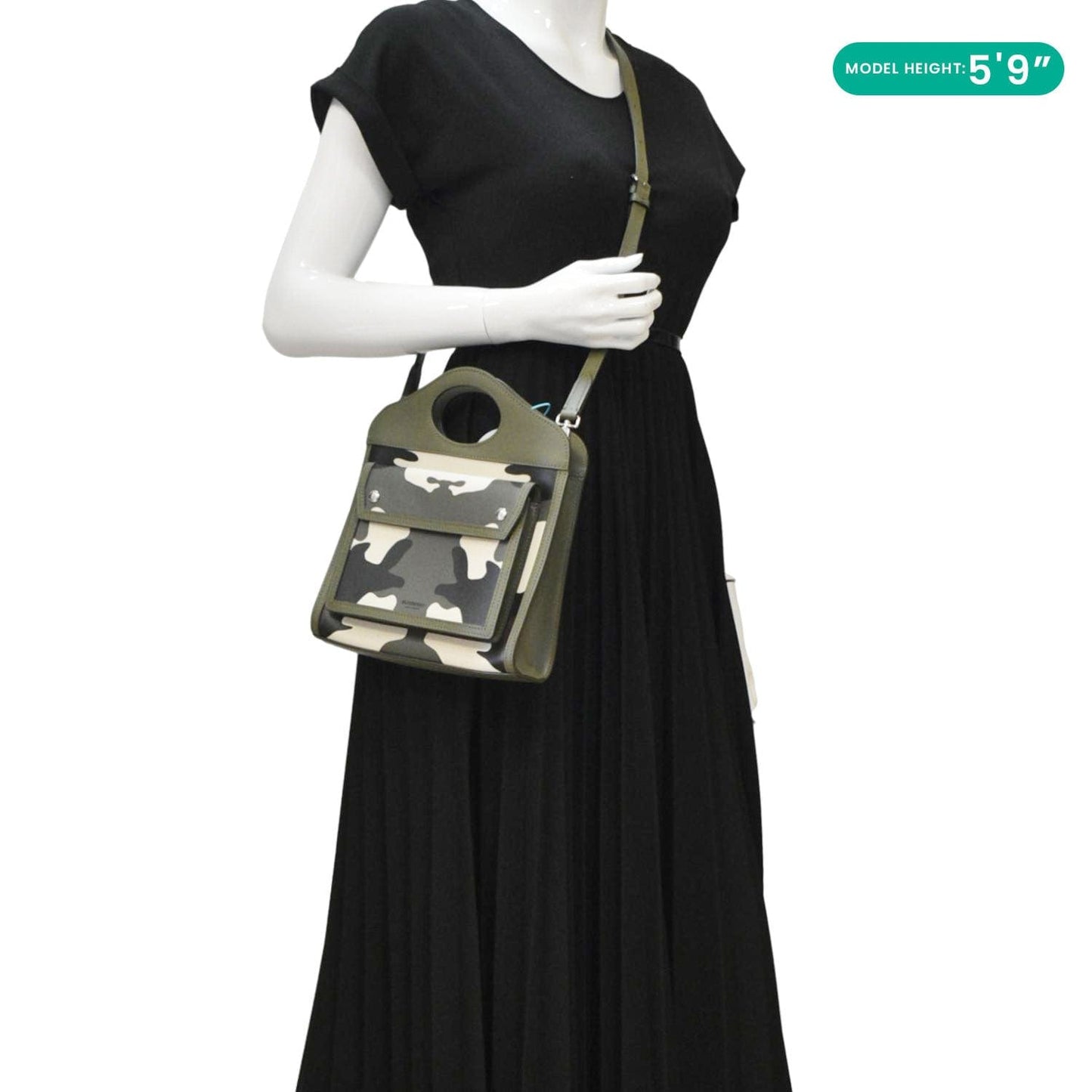 Burberry Camouflage Mini Canvas Green Crossbody Bag