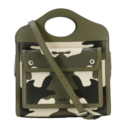 Burberry Camouflage Mini Canvas Green Crossbody Bag