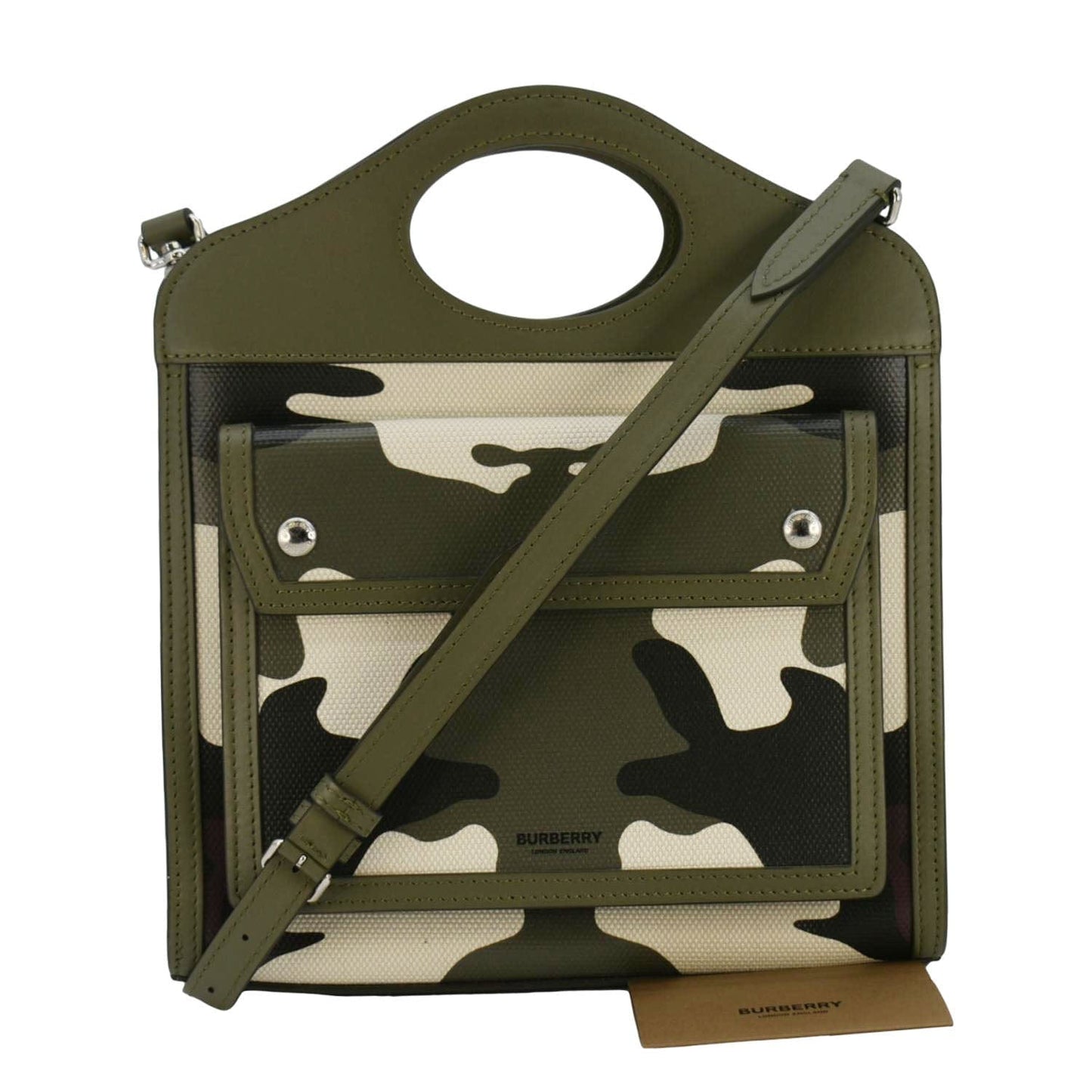 Burberry Camouflage Mini Canvas Green Crossbody Bag