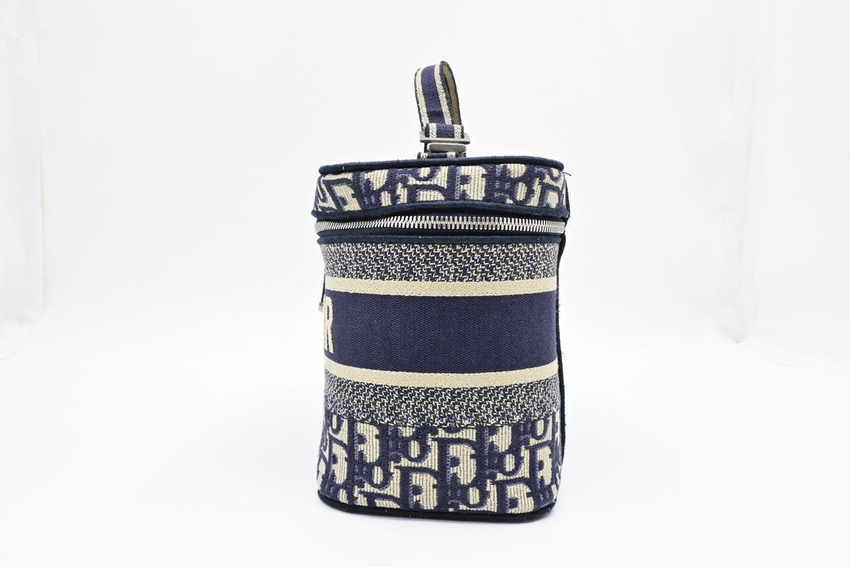 Dior DiorTravel Vanity Case in Blue Oblique Canvas Rovelle Bags