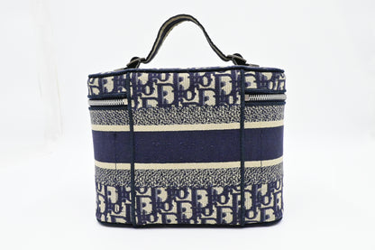 Dior DiorTravel Vanity Case in Blue Oblique Canvas Rovelle Bags