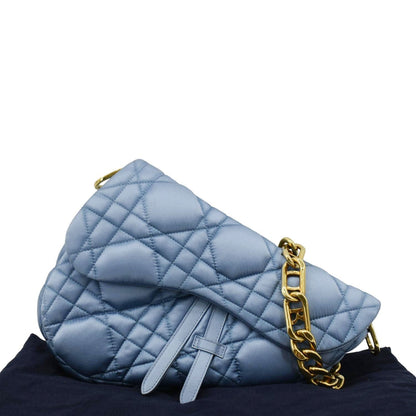 Christian Dior X Erl Micro Venice Saddle Nylon Crossbody Bag Light Blue Rovelle Bags