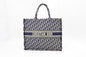 Dior Large Book Tote in Navy Oblique Embroidery Canvas Rovelle Bags