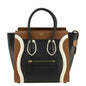 CELINE Luggage Smooth Leather Shoulder Bag Tricolor
