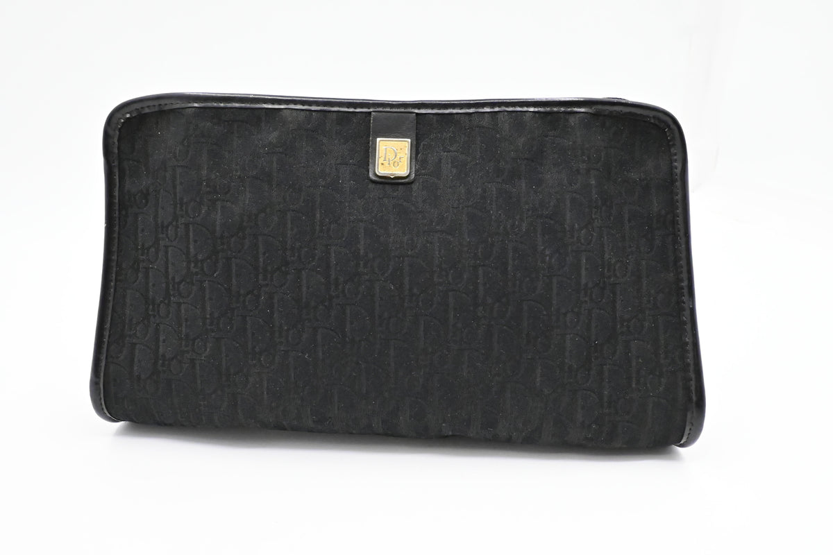 Dior Pouch in Black Oblique Canvas Rovelle Bags