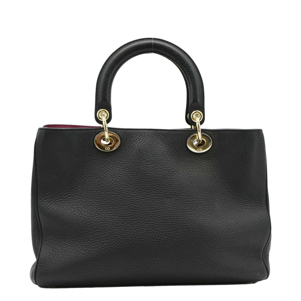 CHRISTIAN DIOR Diorissimo Leather Tote Shoulder Bag Black Rovelle Bags