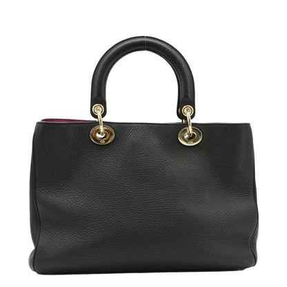 CHRISTIAN DIOR Diorissimo Leather Tote Shoulder Bag Black Rovelle Bags