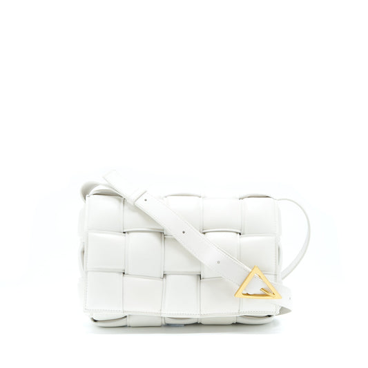 Bottega Veneta Padded Cassette Purse Lambskin Chalk