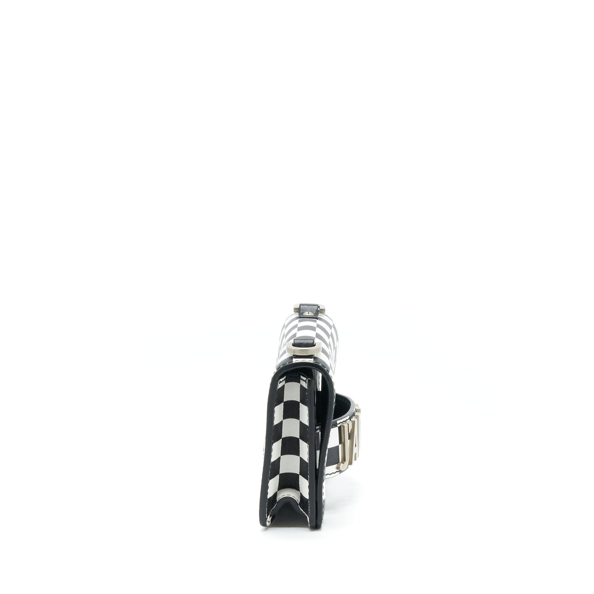 Dior Mini J’adior Flap Purse Black/ White With Wide Shoulder Strap Rovelle Bags