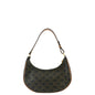 CELINE Ava Triomphe Canvas Calfskin Shoulder Bag Tan