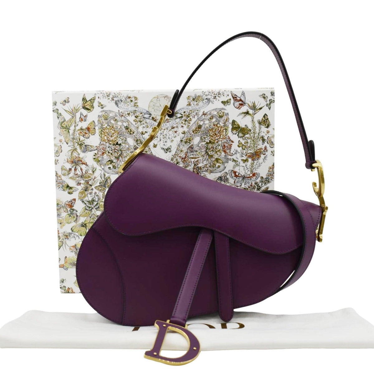 CHRISTIAN DIOR Saddle Leather Satchel Bag Mulberry Rovelle Bags