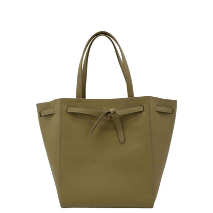 CELINE Cabas Phantom Grained Calfskin Leather Tote Bag Taupe