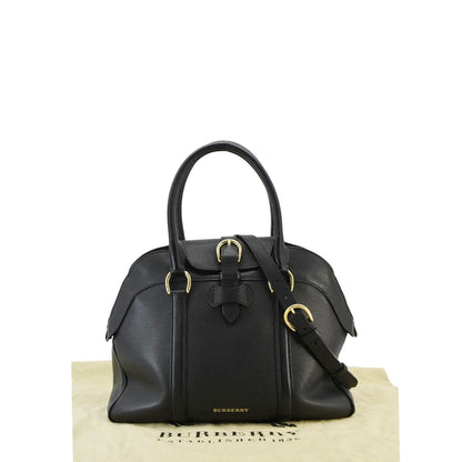 Burberry Milverton Medium Leather Black Tote Bag