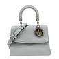 CHRISTIAN DIOR Be Dior Small Leather Flap Shoulder Bag Grey Rovelle Bags