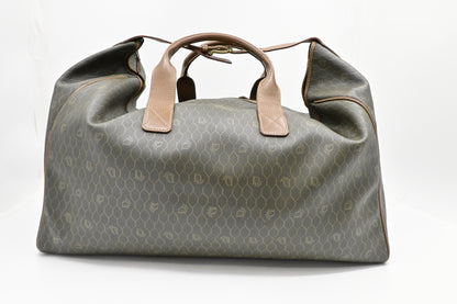 Dior Large Travel Bag in Dark Green Honeycomb Canvas Rovelle Bags