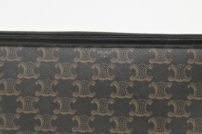 Celine Clutch in Triomphe Canvas
