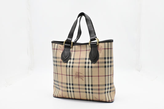 Burberry Handbag in Checked Coated Canvas