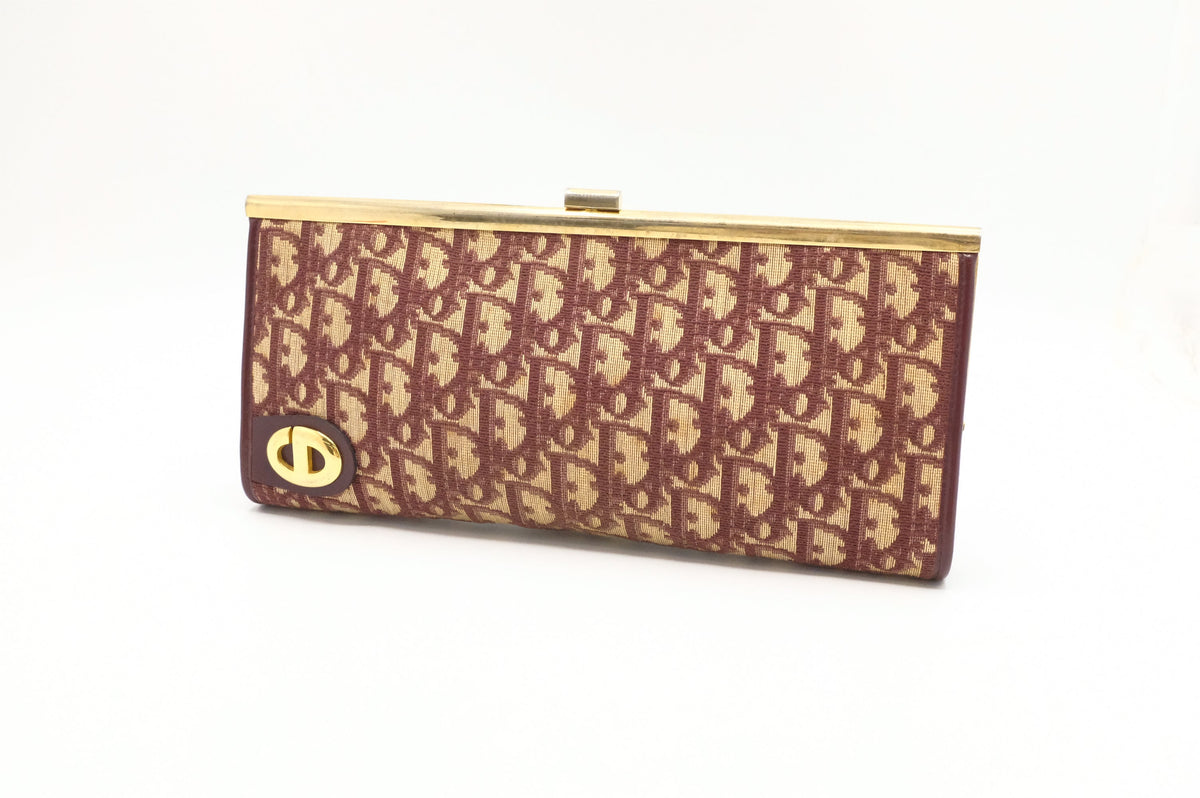 Dior Clutch in Red Oblique Canvas Rovelle Bags