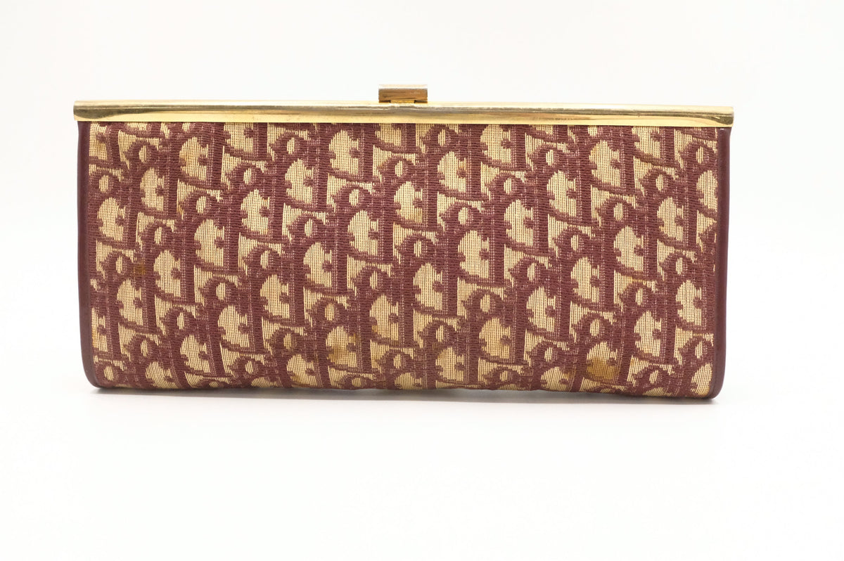 Dior Clutch in Red Oblique Canvas Rovelle Bags
