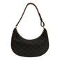 CELINE Ava Triomphe Canvas Calfskin Hobo Bag Brown