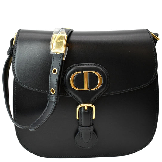 CHRISTIAN DIOR Bobby Frame Calfskin Leather Crossbody Bag Black Rovelle Bags