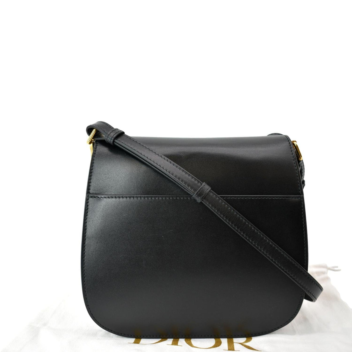 CHRISTIAN DIOR Bobby Frame Calfskin Leather Crossbody Bag Black Rovelle Bags