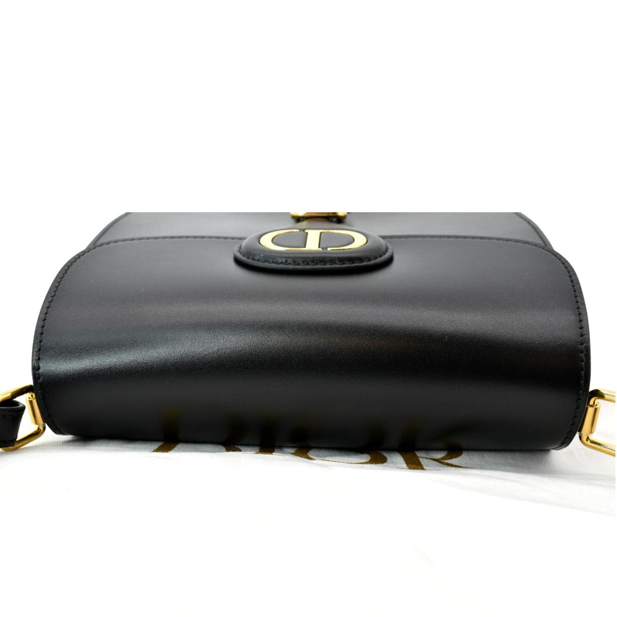 CHRISTIAN DIOR Bobby Frame Calfskin Leather Crossbody Bag Black Rovelle Bags