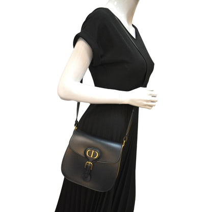 CHRISTIAN DIOR Bobby Frame Calfskin Leather Crossbody Bag Black Rovelle Bags
