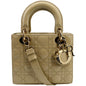 CHRISTIAN DIOR Lady Dior Small Patent Leather Shoulder Bag Beige Rovelle Bags
